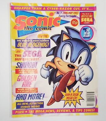 Sonic the Comic #1 VG; Fleetway Quality | Alan McKenzie