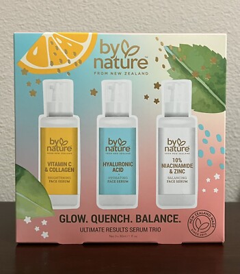 By Nature Ultimate Results Serum Trio Glow Quench Balance Serum