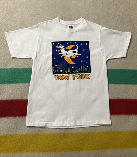 トップス 90s A Cow, A Moon, A Big City T-shirt トップス 90s A Cow, A Moon, A Big City T-shirt Vintage 90's