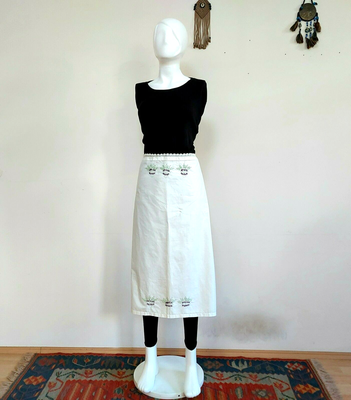 Knit top skirt flower
