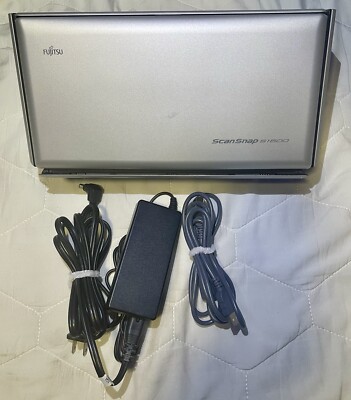 Fujitsu ScanSnap S1500 Duplex Color Document Scanner W/Power & USB Cable