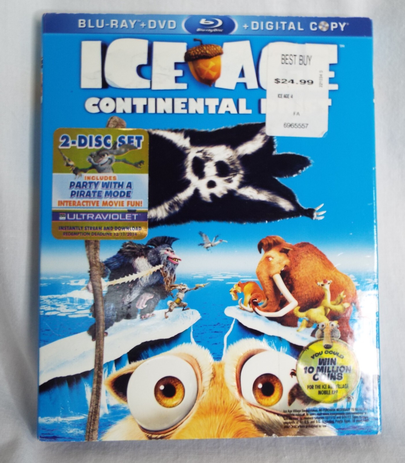 Ice Age: Continental Drift (Blu-ray/DVD, 2012, 2-Disc Set