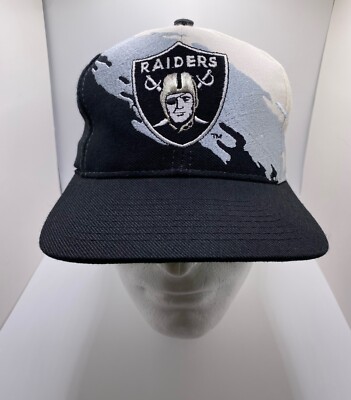 Vintage Los Angeles Raiders Splash Snapback Hat Oakland Logo