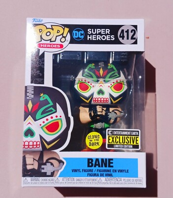 Funko Pop! DC Universe Bane #412 Glow In The Dark Entertainment Earth Exclusive 