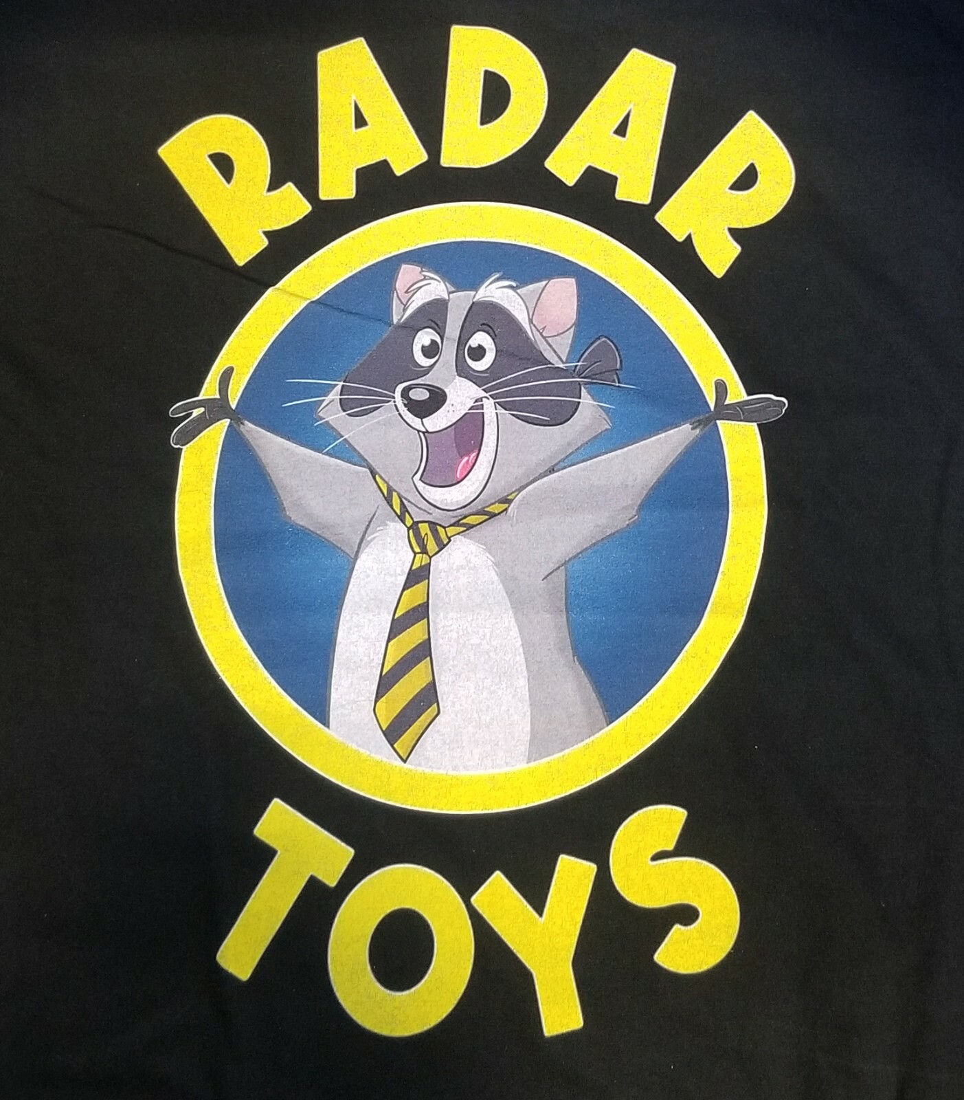 Футболка с логотипом Radar Toys Circle Raccoon, НОВАЯ В НАЛИЧИИ, Радар-енот
