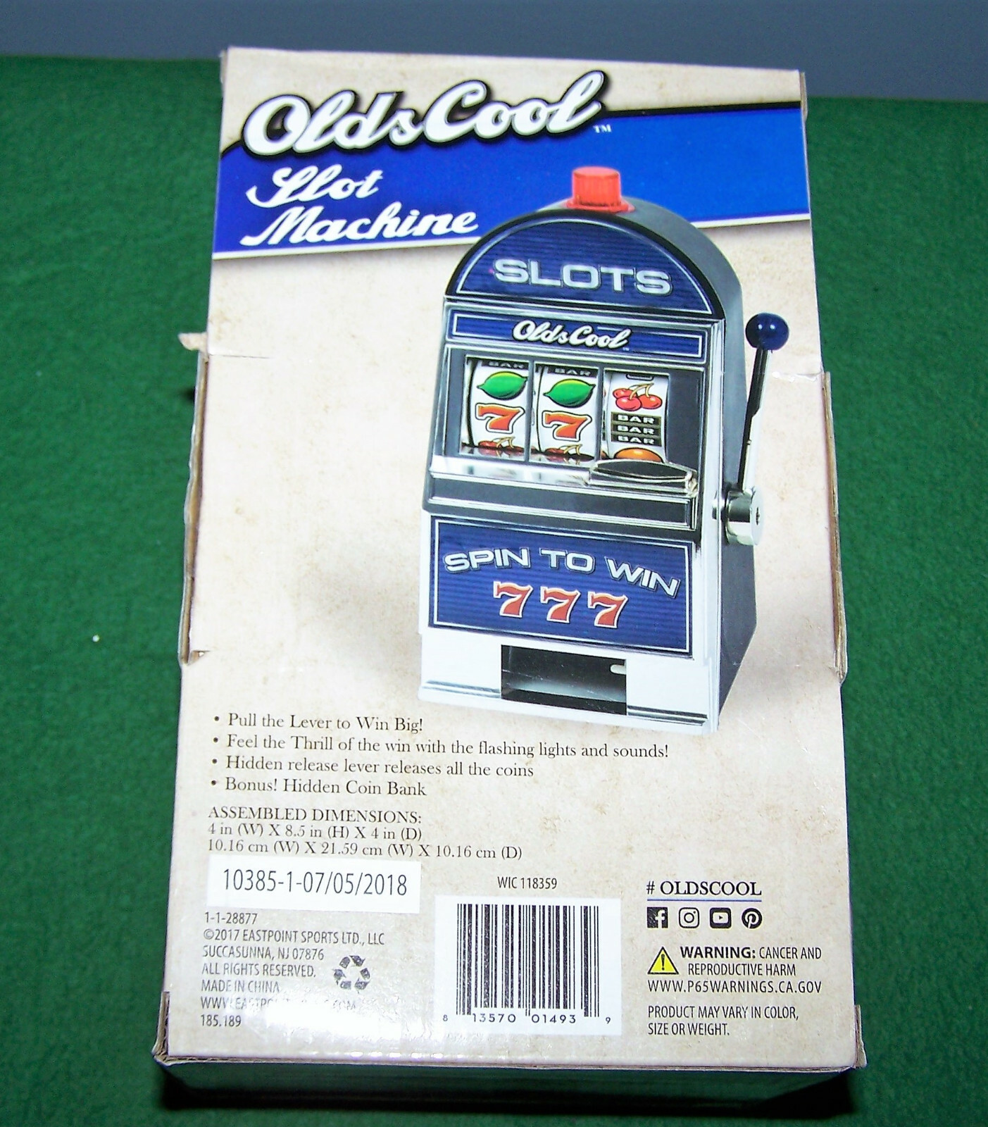 Electronic Slot Machine/Bank Novelty, N.I.B.