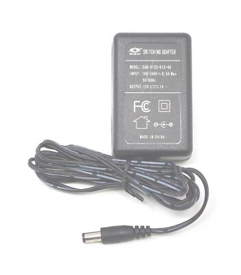 GSP SWITCHING ADAPTER CAQ-012S-013-4A 100-240V .5A 50-60HZ 12V 1A NEW