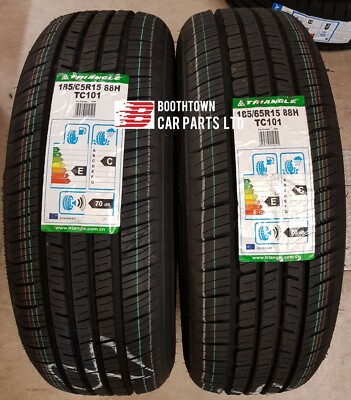 2x 185 65 15 SUMMER TYRE Triangle 185 65 15 TC101 185/65R15 88H