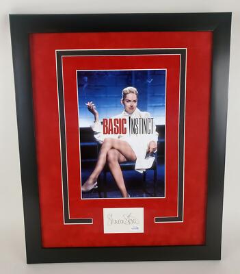 Sharon Stone ''Basic Instinct'' AUTOGRAPH Signed Photo Framed 16x20 Display ACOA