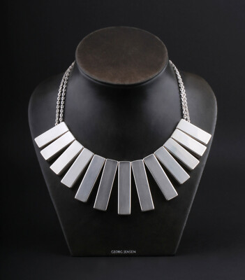 GEORG JENSEN Sterling Necklace # 593H. Silver. Aria. 3533036. NEW!