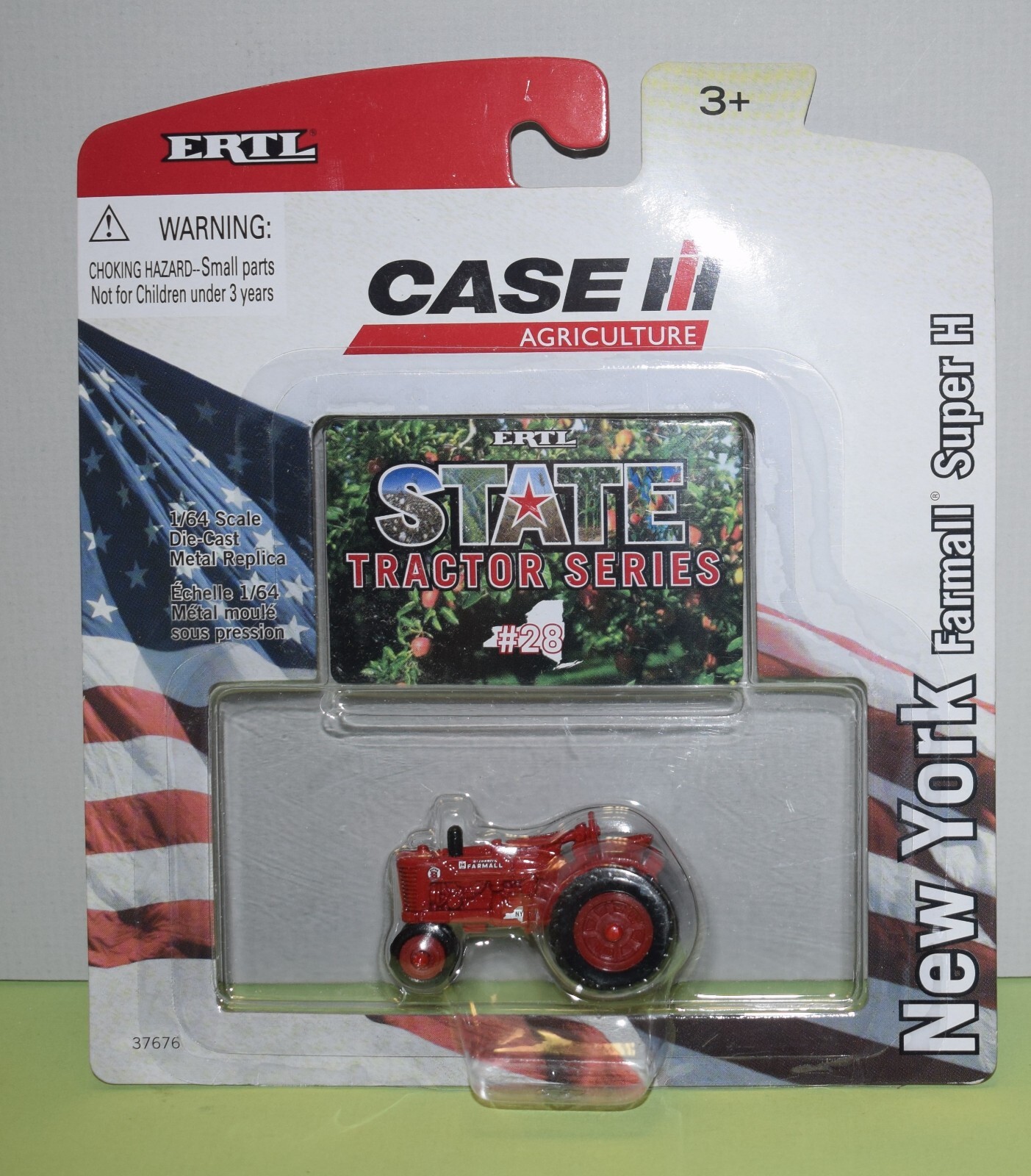 ERTL（アーテル）1/64 アメ車ミニカー（ブリスター未開封/6台まとめ売り） ERTL 1/64 CASE IH STATE TRACTOR Rare #28 Albany, New York