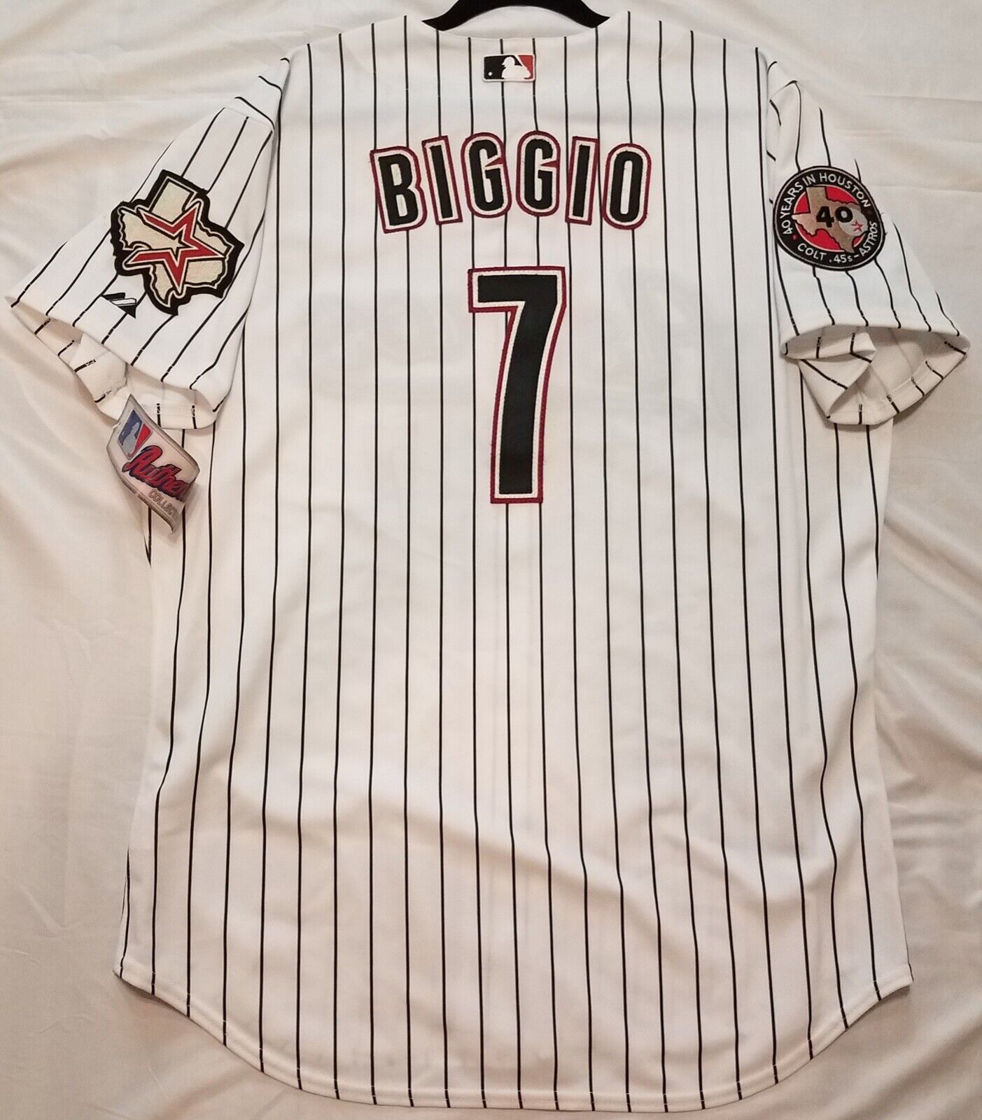 Authentic MAJESTIC SZ 58 4XL HOUSTON ASTROS PINSTRIPE CRAIG Authentic MAJESTIC SZ 58 4XL HOUSTON ASTROS PINSTRIPE CRAIG