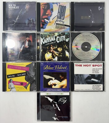 Lot Of 10 Motion Picture Soundtrack CD Blue Velvet, Less Than Zero, Bird, Ray