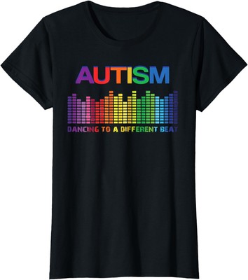 Autism Puzzle Autism Dancing To A Different Beat Ladies' Crewneck T-Shirt