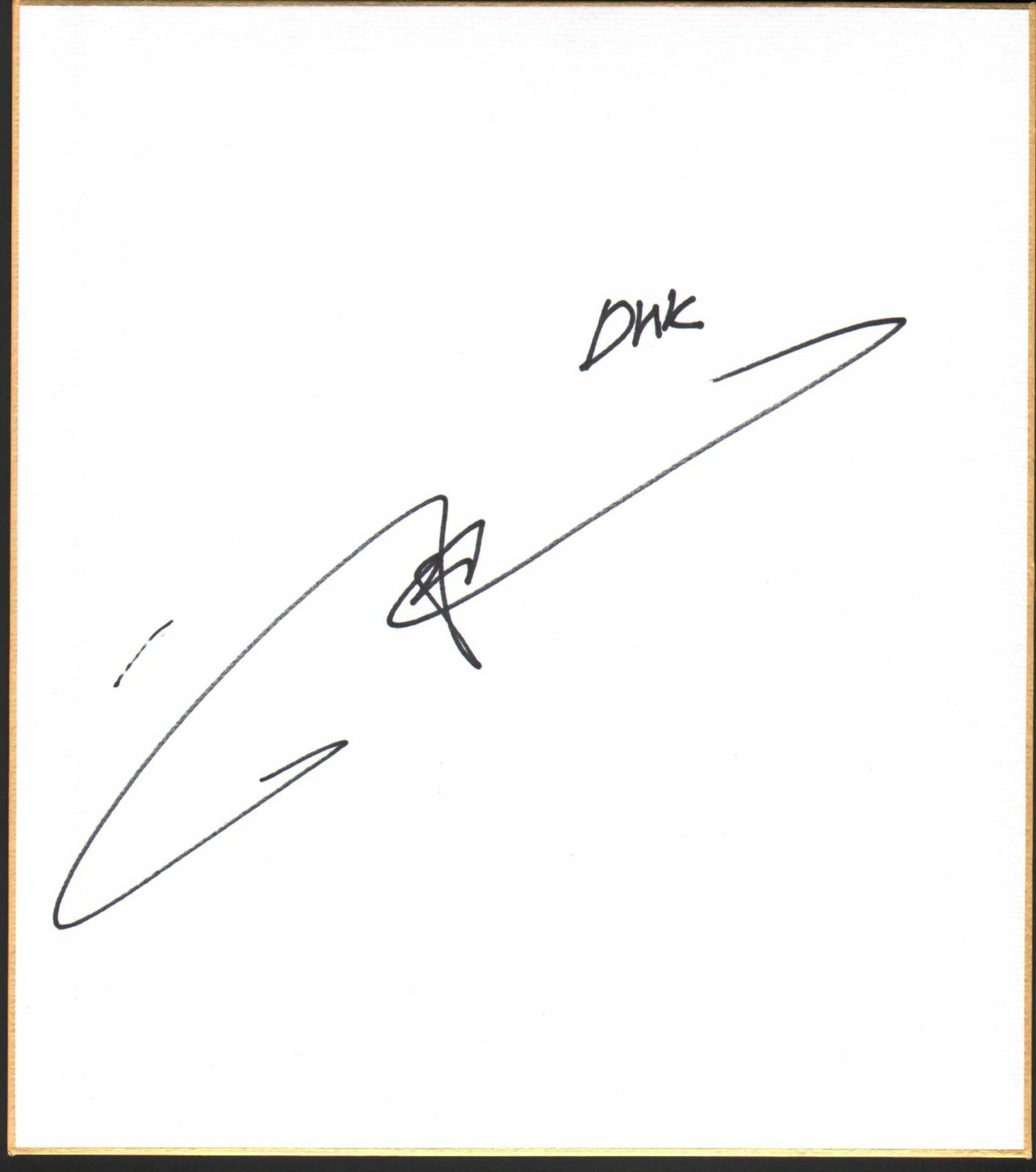 Dong Hyun Kim Signed Shikishi Japanese Art Board BAS Beckett