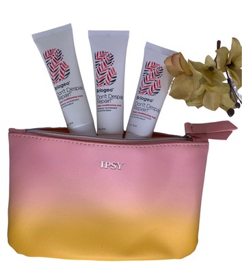 Briogeo Don't Despair Repair Hair Mask 3pc Set + Ipsy Cosmetic Bag 1oz Travel Sz