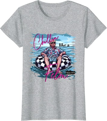 Chillin Like A Felon Trump For President 2024 Ladies' Crewneck T-Shirt