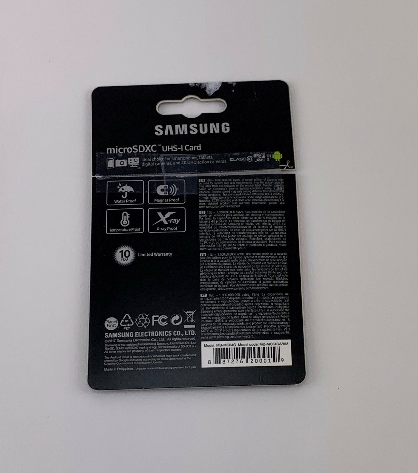 Samsung EVO Plus 64 GB microSDXC UHS-I Memory Card with SD Adapter