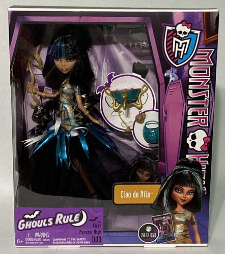 2012 Monster High GHOULS RULE CLEO DE NILE Mummy Daughter Mattel Doll_X3718_NRFB