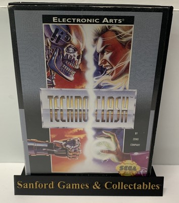 Techno Clash CIB Sega Genesis Video Game - 1993 Electronic Arts
