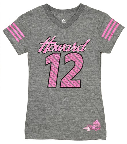 Футболка Adidas NBA Youth Girls Orlando Magic Dwight Howard № 12 Triblend Player