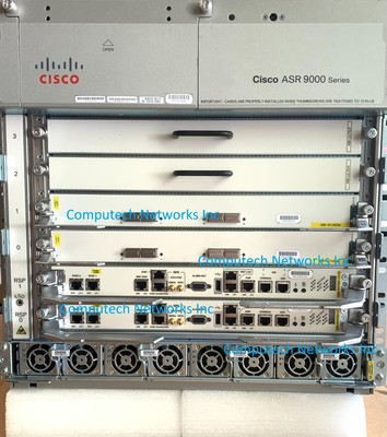 NEW Cisco ASR-9006-AC-V2 OR ASR-9006-DC-V2 2X A9K-RSP880-LT-TR, 2X A9K-4X100GE=
