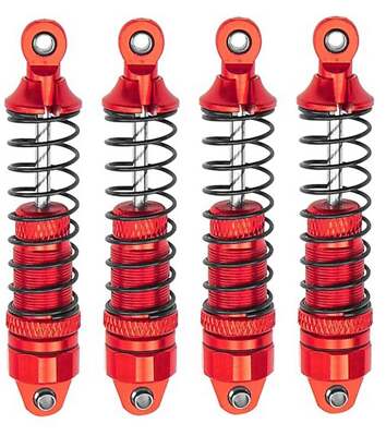MD オーサムポッサム Powerhobby Aluminum Front & Rear Shocks (4) Arrma Grom Red