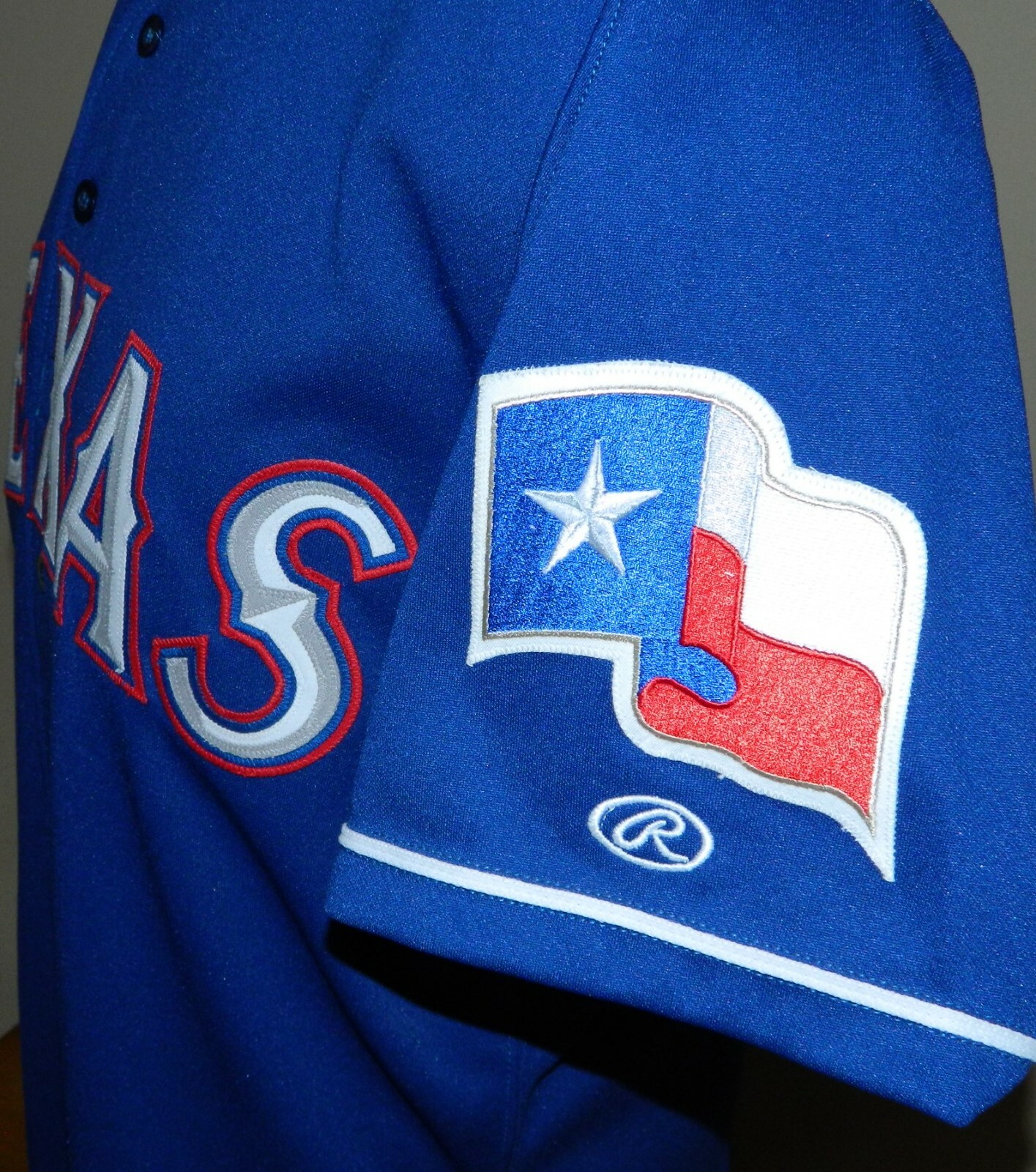 2000 Luis Alicea (Set 1) Game Worn Texas Rangers ALT Jersey #10 - Rawlings
