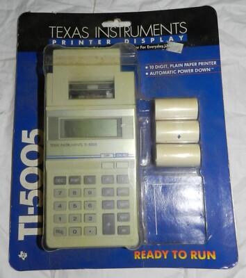 New in package Texas Instruments TI-5005 Pocket Size Printer Calculator