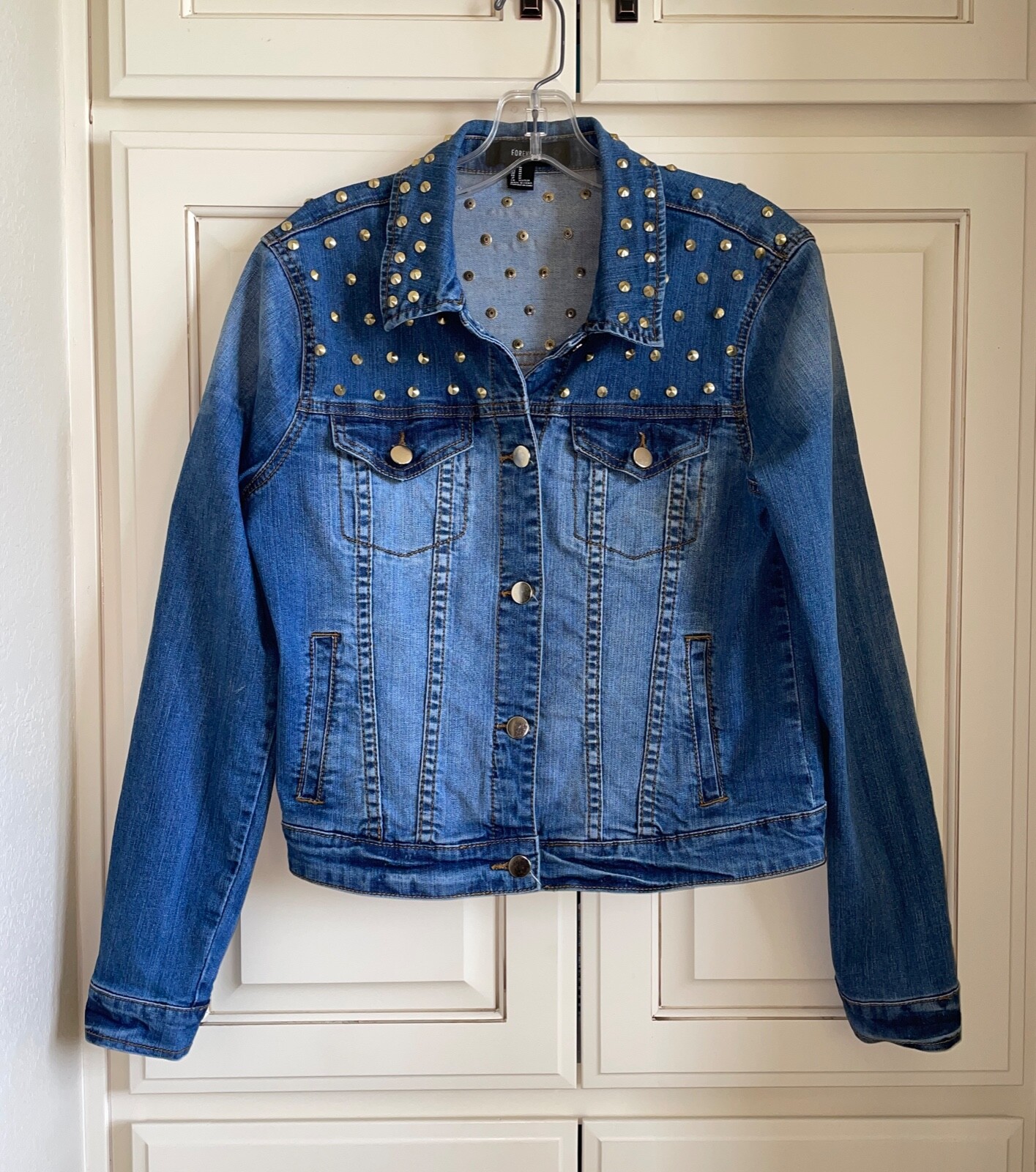 ジャケット・アウター Denim Blue Stitched Denim Jacket &Skirt ADIDAS ORIGINALS X KSENIA SCHNAIDER 3 STRIPE JACKET | Blue
