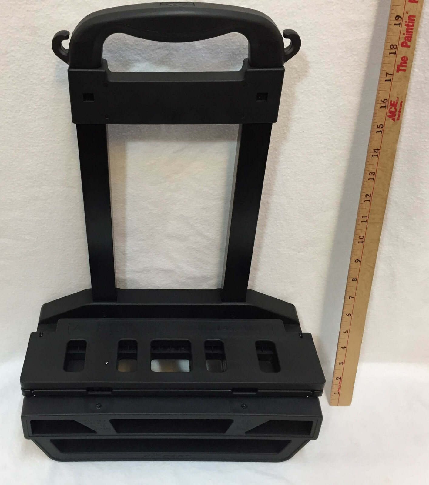 Cart Dolly Black Folding Adjustable Handle 100 Lbs Max Luggage Grocery Carrier