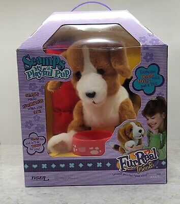 NEW Vintage 2005 Tiger FurReal Scamps My Playful Beagle Pup Interactive Toy Dog