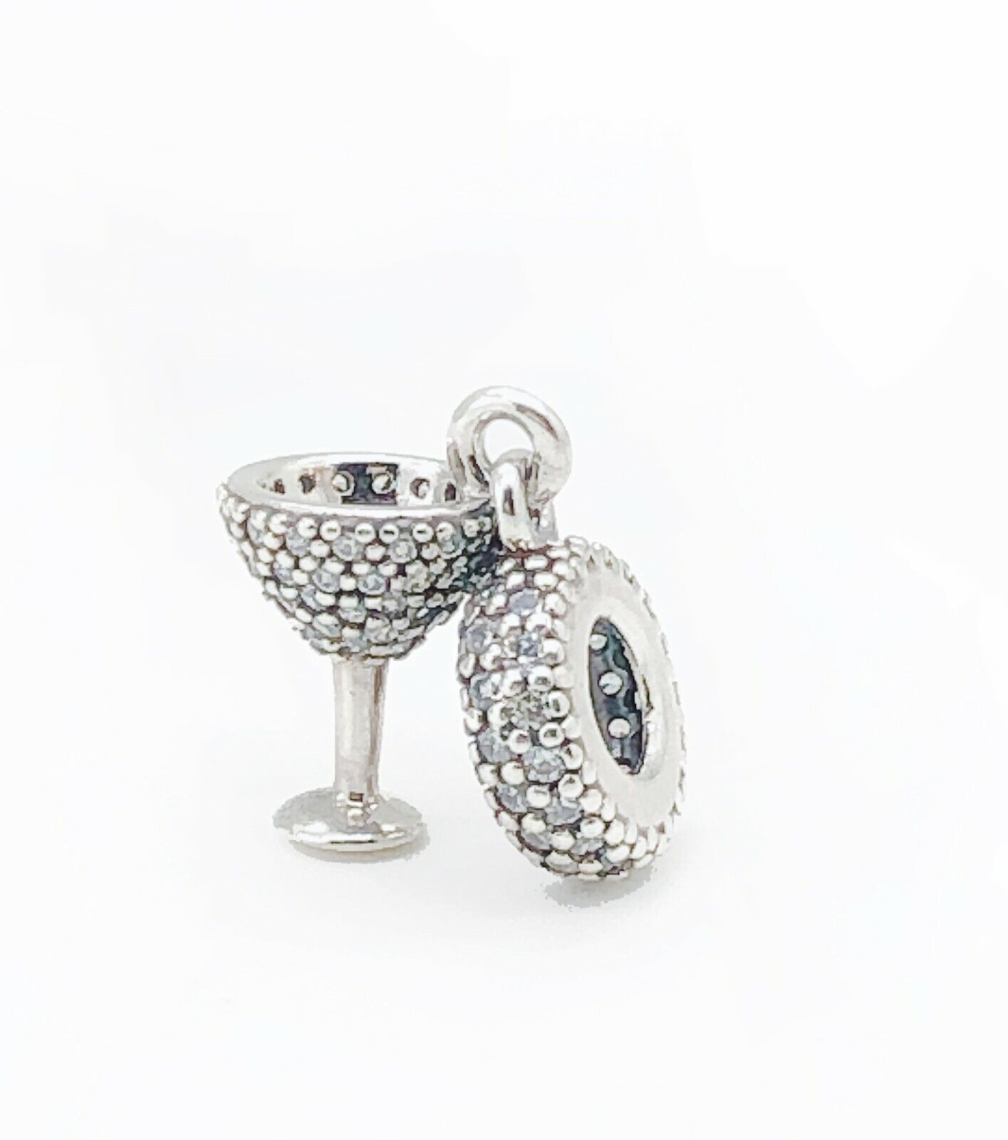 NEW Authentic PANDORA 925 Celebration Pave Cocktail Glass NEW Authentic PANDORA 925 Celebration Pave Cocktail Glass