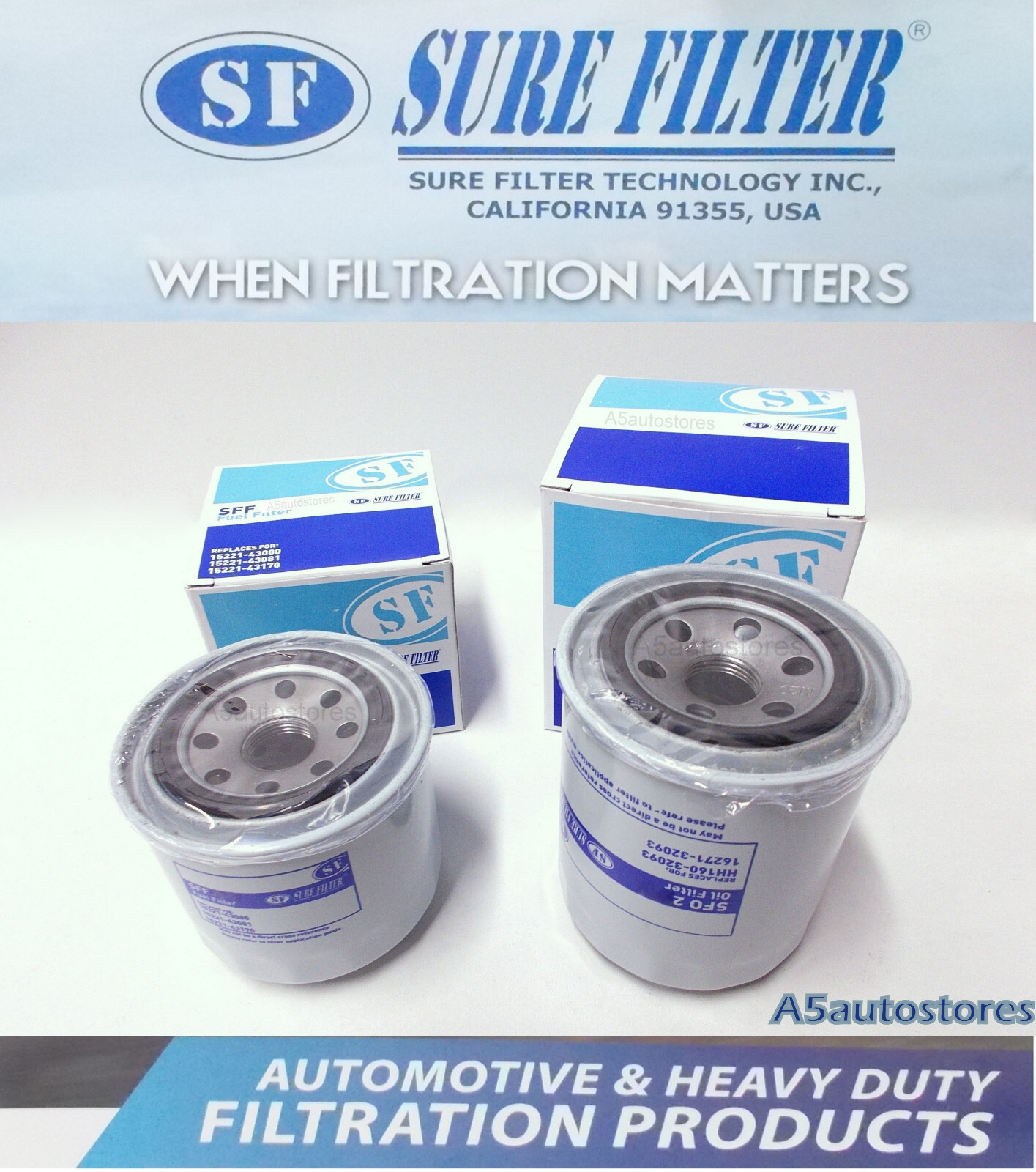 OIL & Spin On FUEL Filter for Kubota D1105 engines | eBay