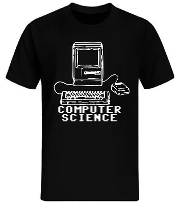 Computer Science T- Shirt PC Nerd Wissenschaft Sheldon Fun Big Bang 8 Pixel