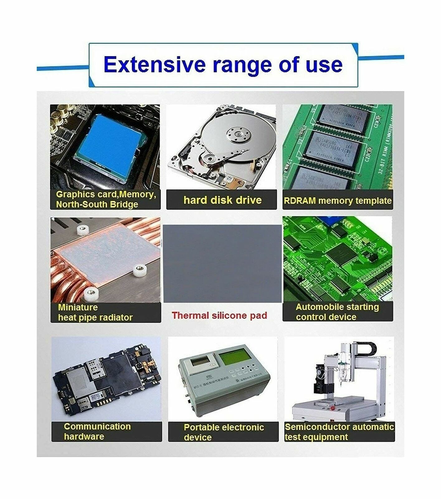 Thermalright ODYSSEY Silicon Thermal Pad 12.8W/mK 85x45x1mm for CPU GPU PS4 XBOX