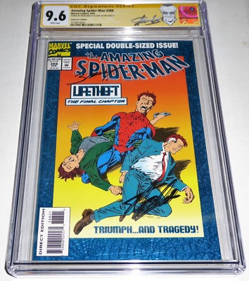 Amazing Spider-Man #388 Collector's Edition CGC 2x SS Signature STAN LEE Cardiac