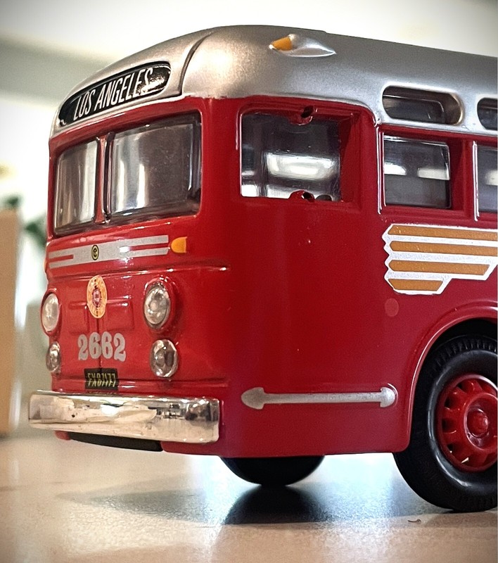 PACIFIC ELECTRIC BUS, LOS ANGELES, ORIGINAL BOX & ALL LITERATURE,