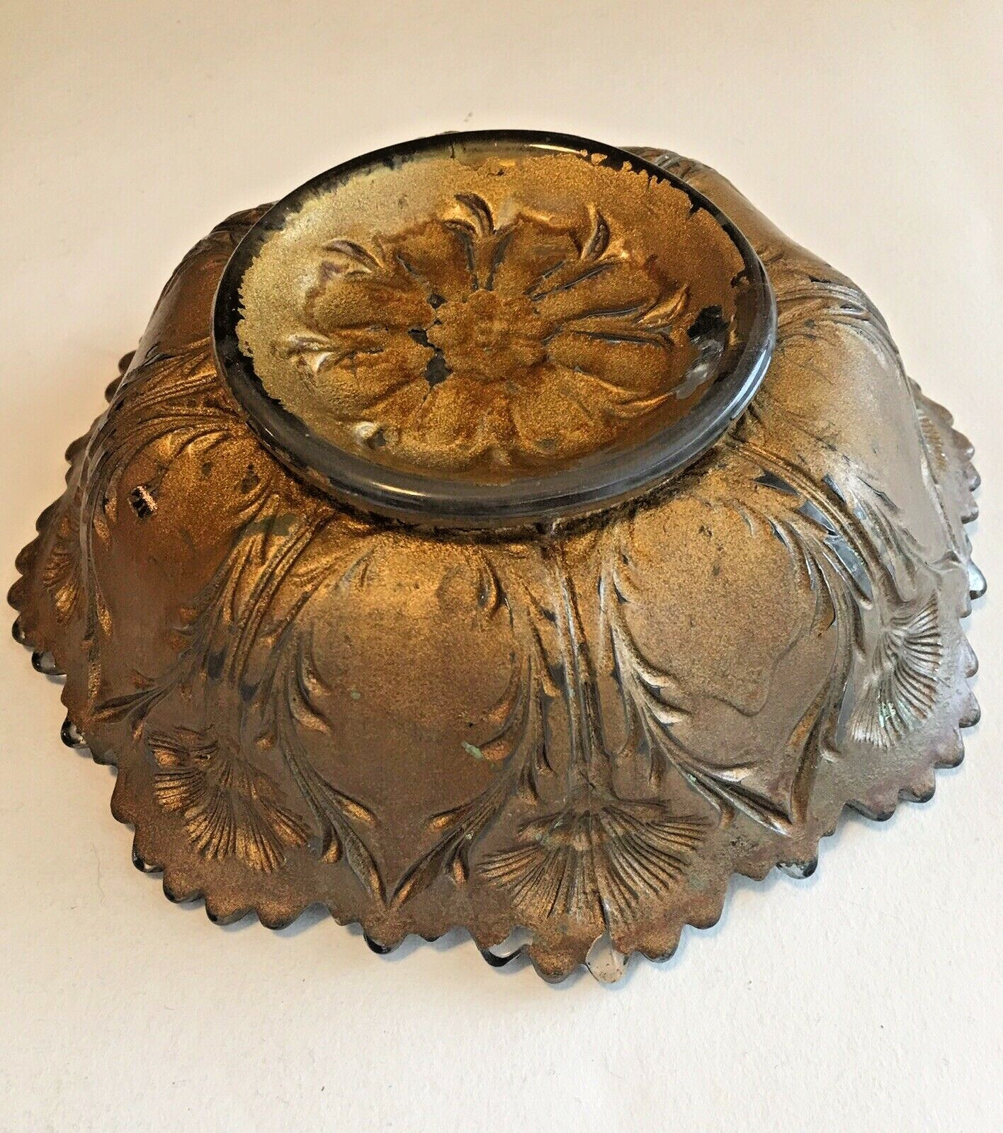 Goofus Glass Bowl Antique LaBelle 