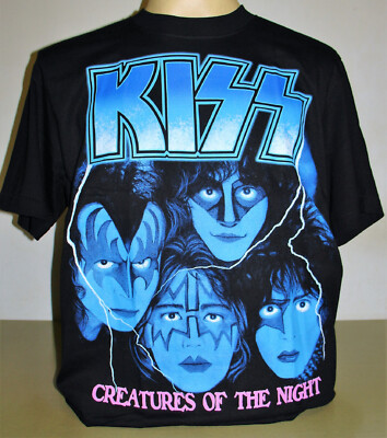 Kiss Creatures Of The Night T-Shirt Size S M L XL 2XL 3XL Rock Band New XXL XXXL
