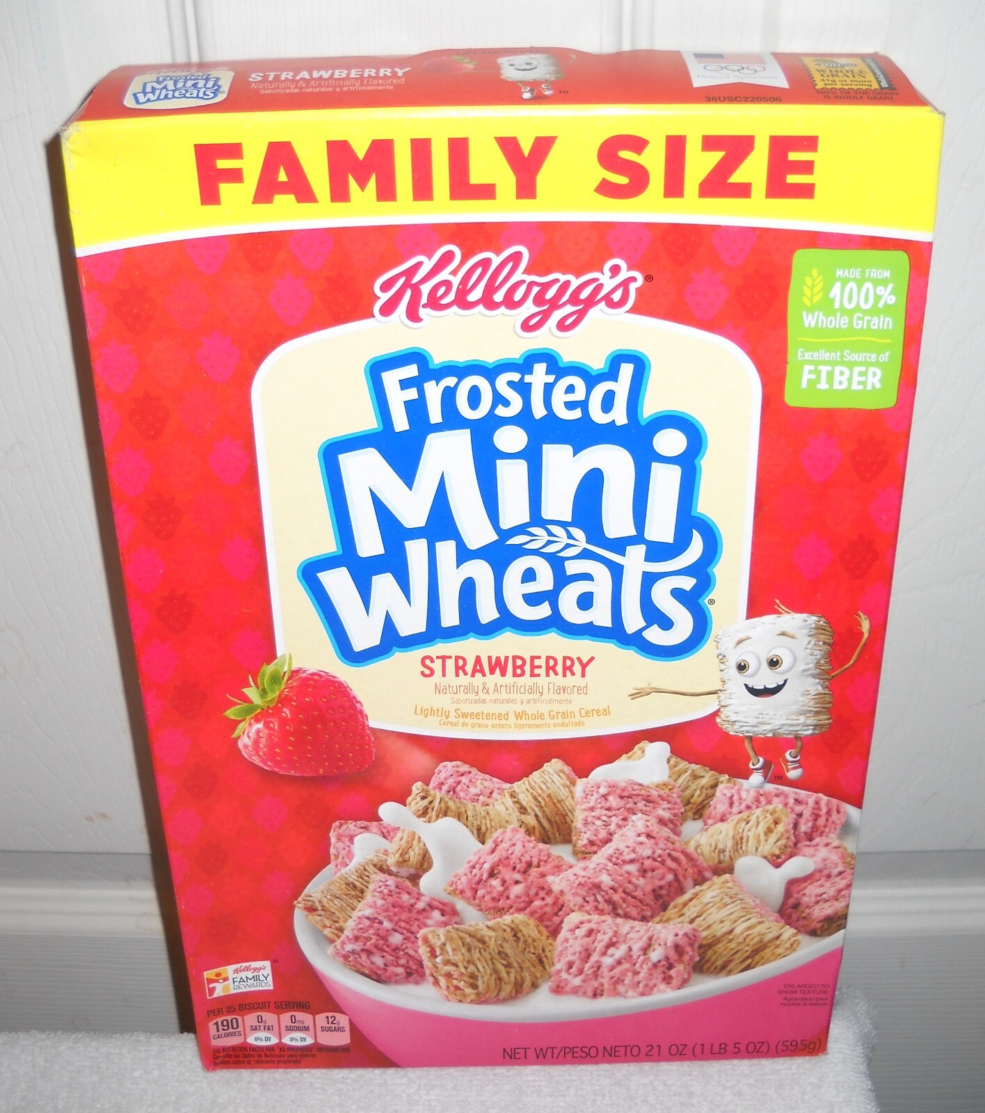12013 Kellogg's 2018 Frosted Mini-Wheats Strawberry Cereal