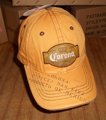 Corona Extra Yellow Cap Hat Adult 100% Cotton H3 Sportgear NOS w/Tags