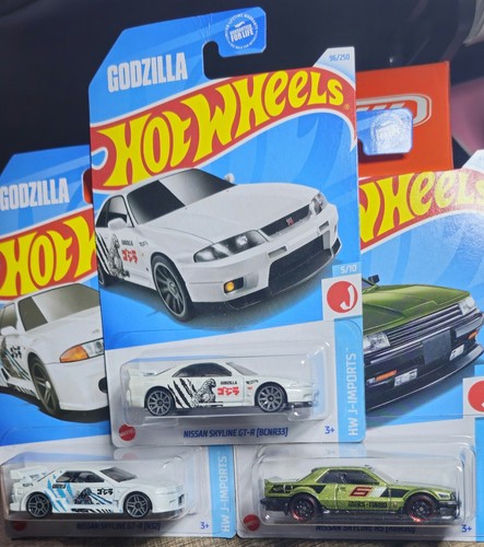 48台セット！ホットウィール スカイライン GT-R R33 ゴジラ Hot Wheels 🔥 NISSAN SKYLINE GT-R GODZILLA SET 🔥 R30, R32