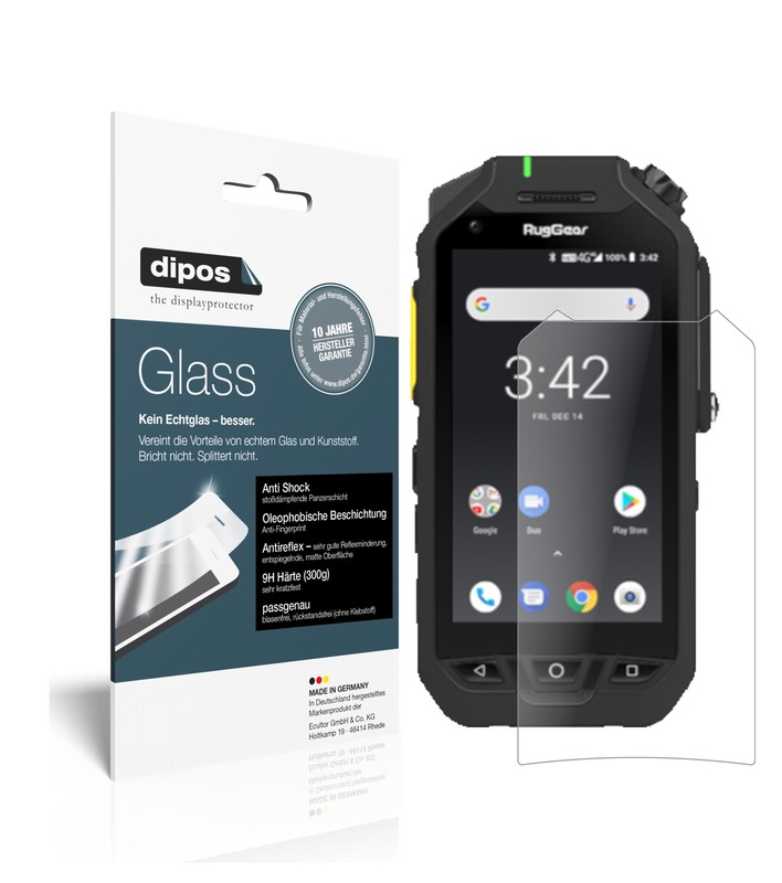 2x Protection Pour Ruggear Rg725 EcrÃ¡N Mat Verre Souple Film Protecteur 9h Dipos
