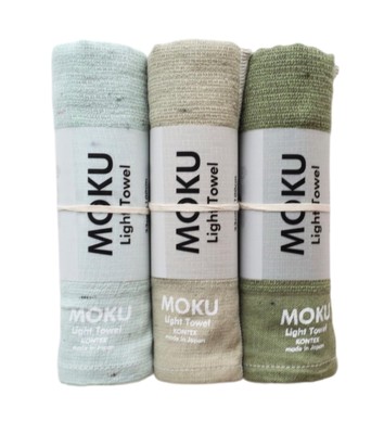 [Contex] MOKU (59512-90) Face towel M size 3 pcs set (mint khaki green)