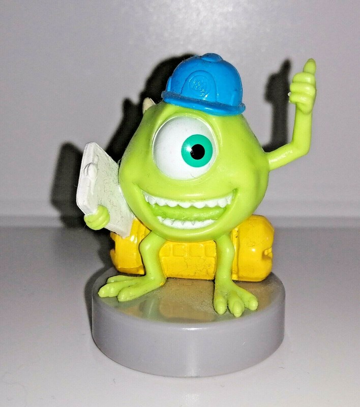 Figurine Monstre Et Compagnie Bob Razowski Disney Bonux +/- 6cm