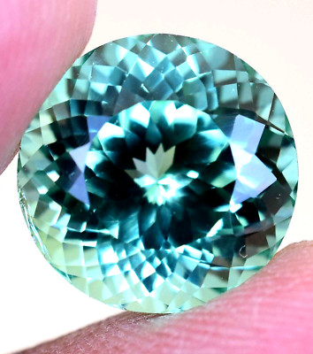 10.21CT Natural Ceylon Bi-Color  Parti Sapphire Round Loose Certified Gemstone