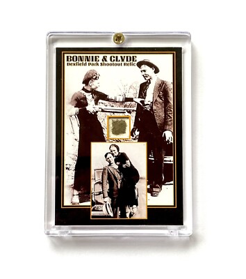 BONNIE & CLYDE Custom Relic Trading Card In Collector s Case