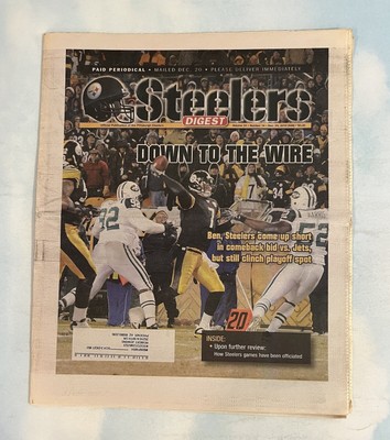 Pittsburgh Steelers Digest Dec 24 2010  Down To The Wire  New York Jets Game