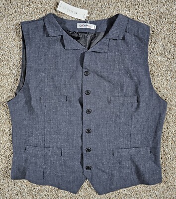 order plus vest gray womens L NWT